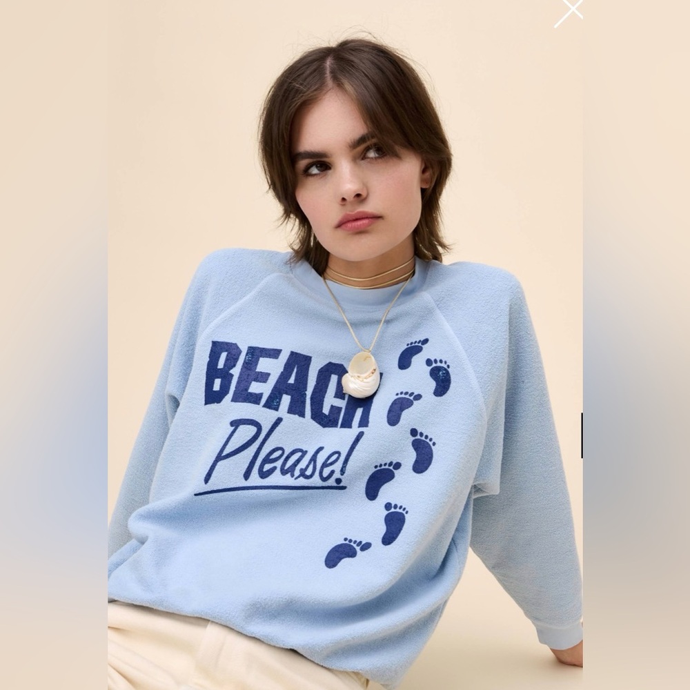 NWT DAYDREAMER Beach Please Sweatshirt Size Large